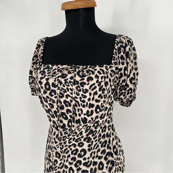 NWT Sanctuary Fresh‎ Breeze Leopard Print Dress In Classy Cat - Picture 3 of 16